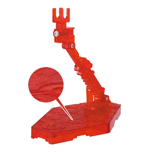 1/144 Display Stand Action Base 2 Clear Sparkle Red 1