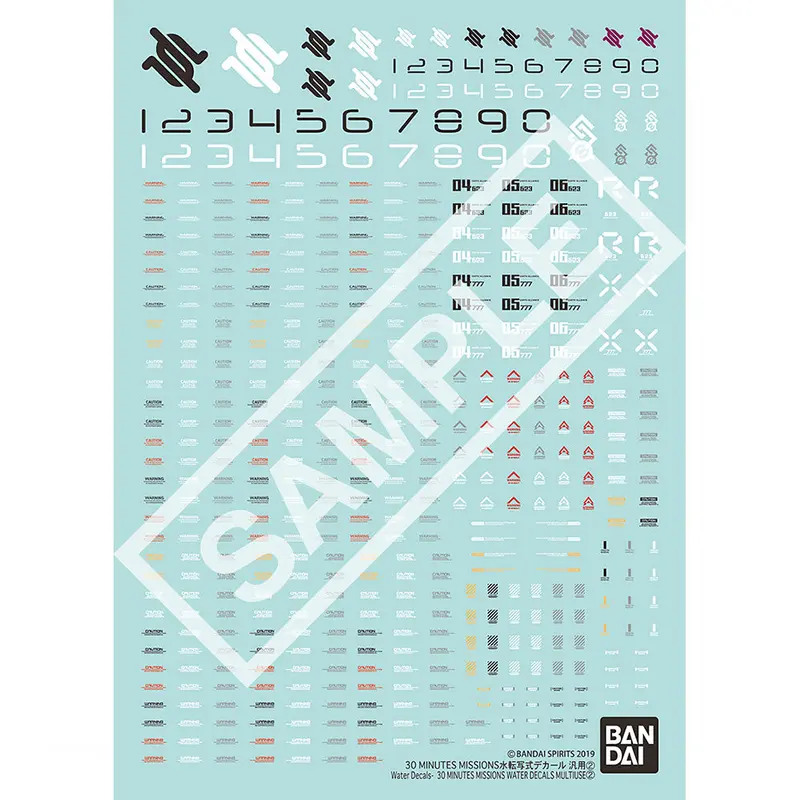 30 Minutes Missions Water Decals Multi-Use 2 1