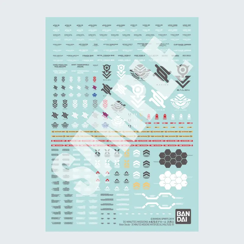 30 Minutes Missions Water Decals Multi-Use 4 1