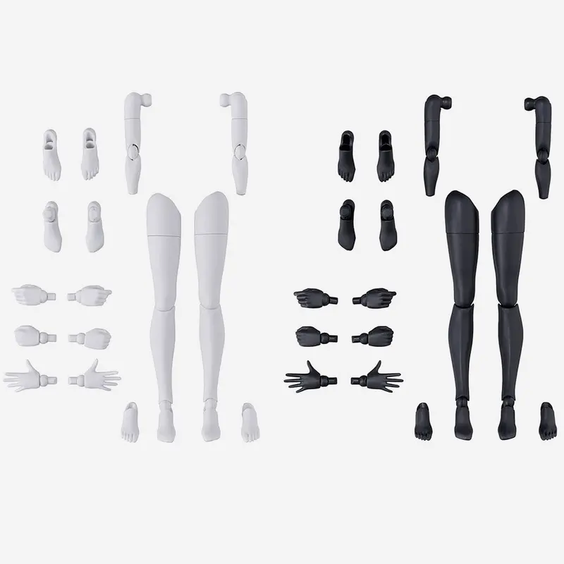 30Ms Option Body Parts Arm Parts & Leg Parts [White/Black] 1