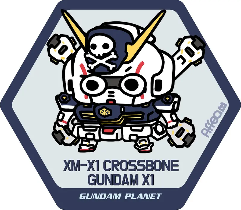Affea Sticker 06 Crossbone Gundam X1 1