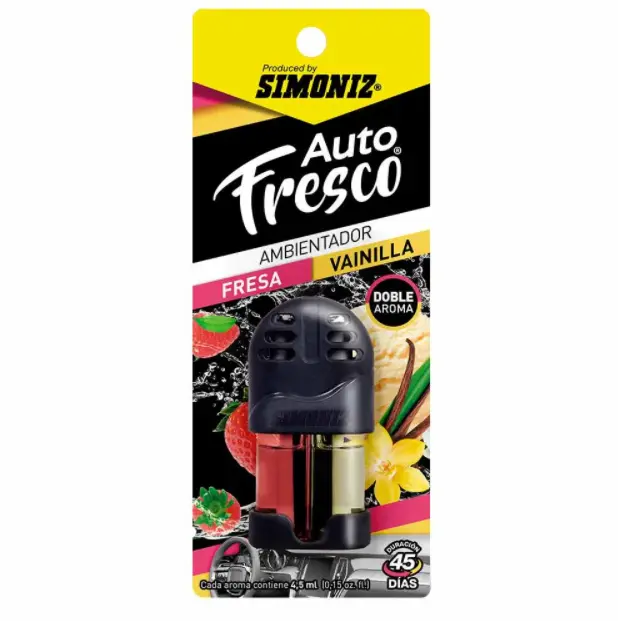 Ambientador Splash X2 Fresa / Vainilla Simoniz 1