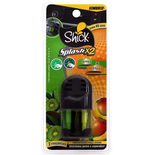 Ambientador Splash X2 Kiwy / Mango Simoniz 1