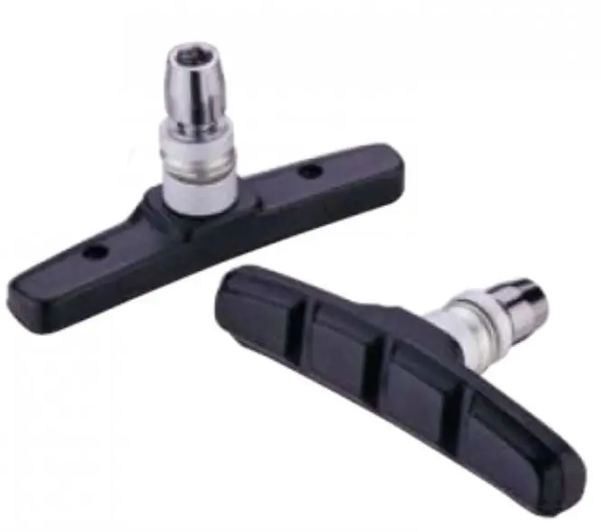Ashima Ap47v V制一體制膠 - 黑色-台灣製造 ; 70Mm / Ashima Ap47v V Brake Shoes - Black ; 70Mm-Made In Taiwan 1