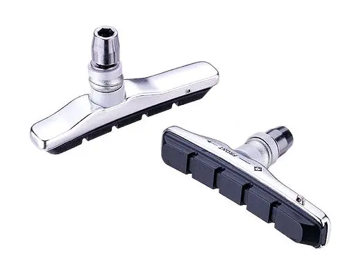 Ashima V制膠連殼 Ap45cv-P-S-Al~銀色-台灣製造 / Ashima Ap45cv-P-S-Al Brake Pads For Xt V-Brake-Made In Taiwan 1
