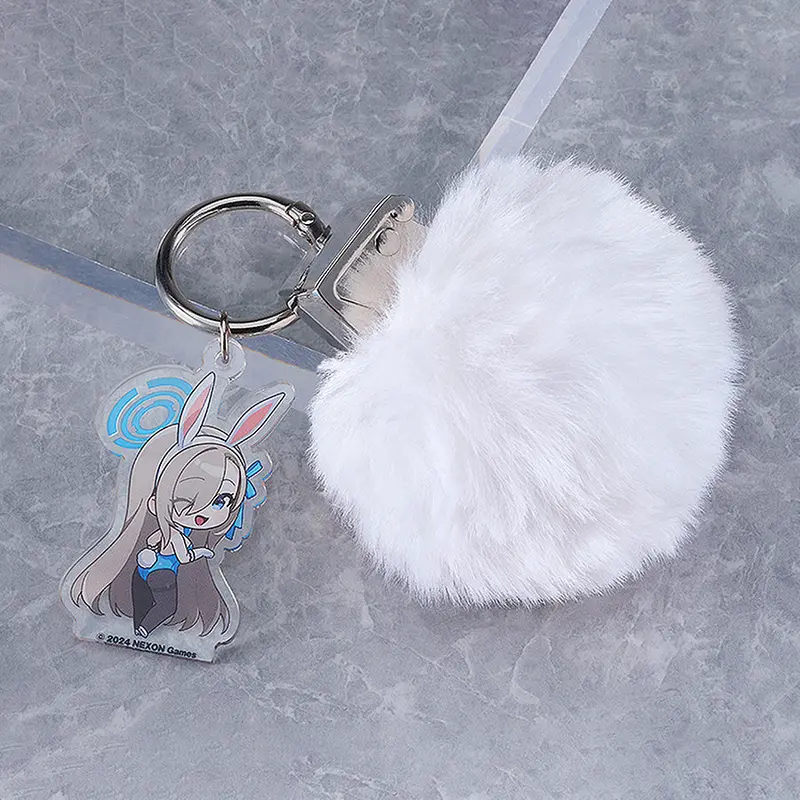 Asuna's Rabbit Tail Grenade Keychain (Blue Archive) 1