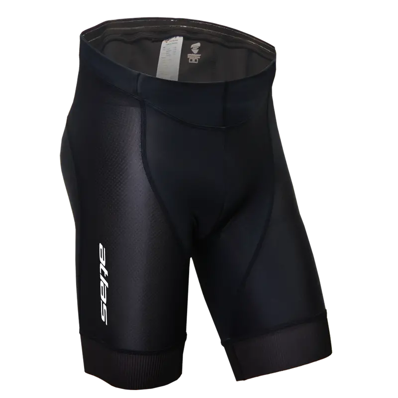 Atlas 五分透氣平口褲x六代褲墊, S-738-B, 黑色 / Atlas Men Shorts With 6Th Gen Pad, Black S-738-B 1