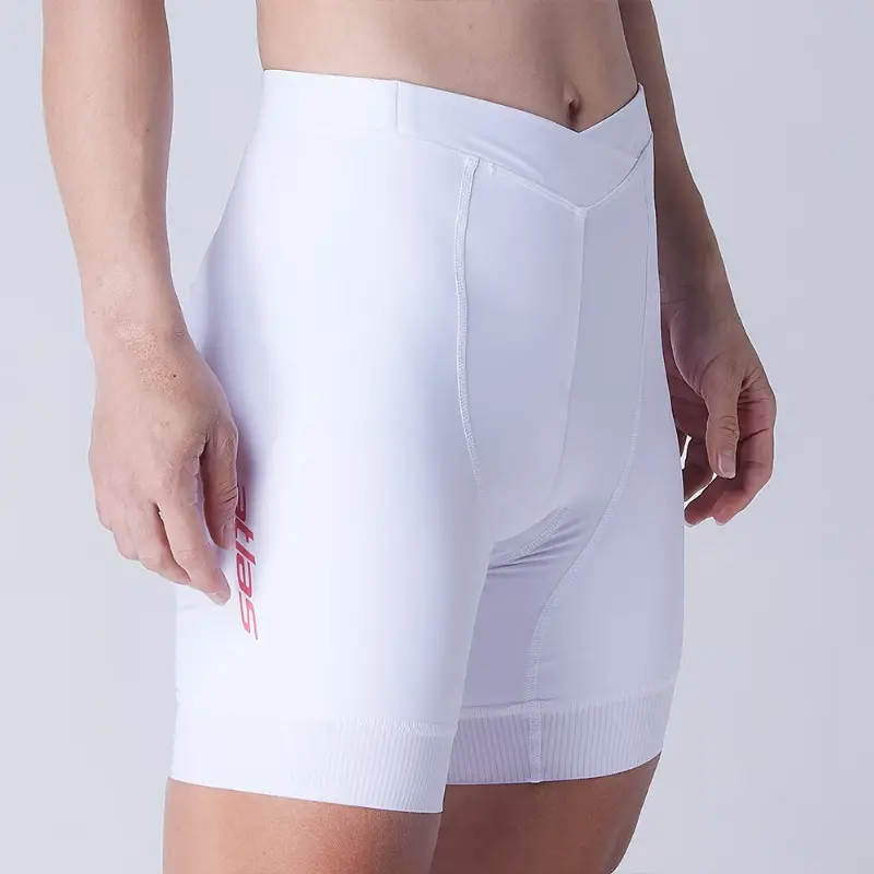 Atlas 女裝四分經編單車褲 (6代褲墊)~Ws-930-W~白色~24-30℃ / Atlas Women Short - 6Th~ Ws-930-W~White~24-30℃ 1