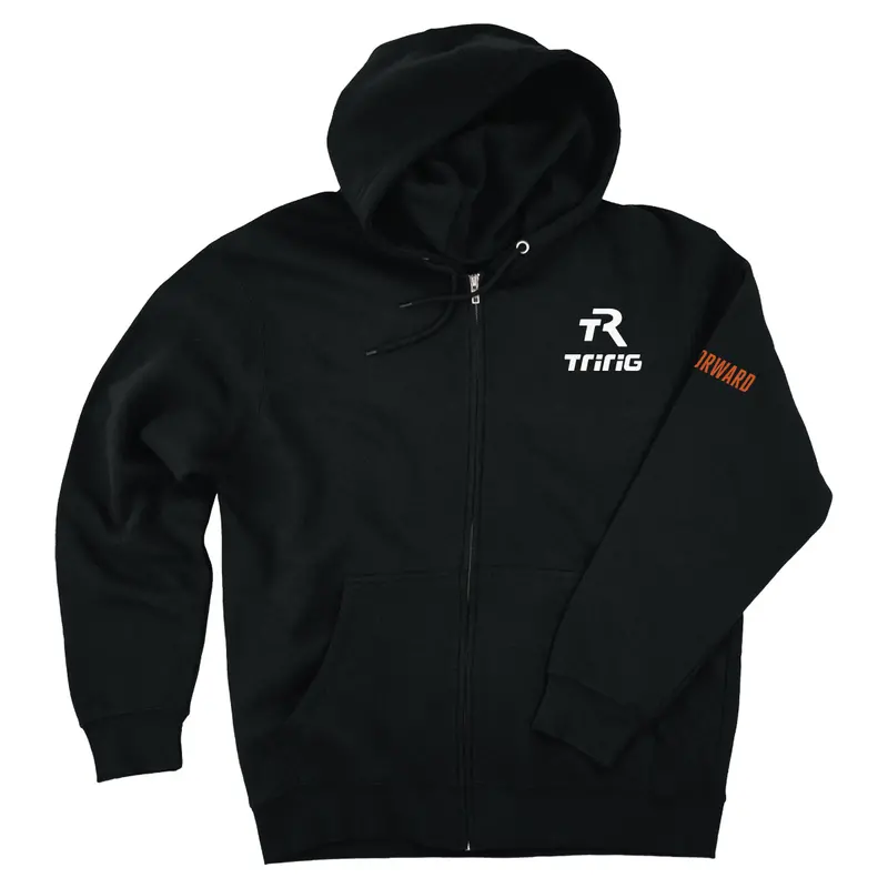 Black Full Zip Hoodie Small Logo 1