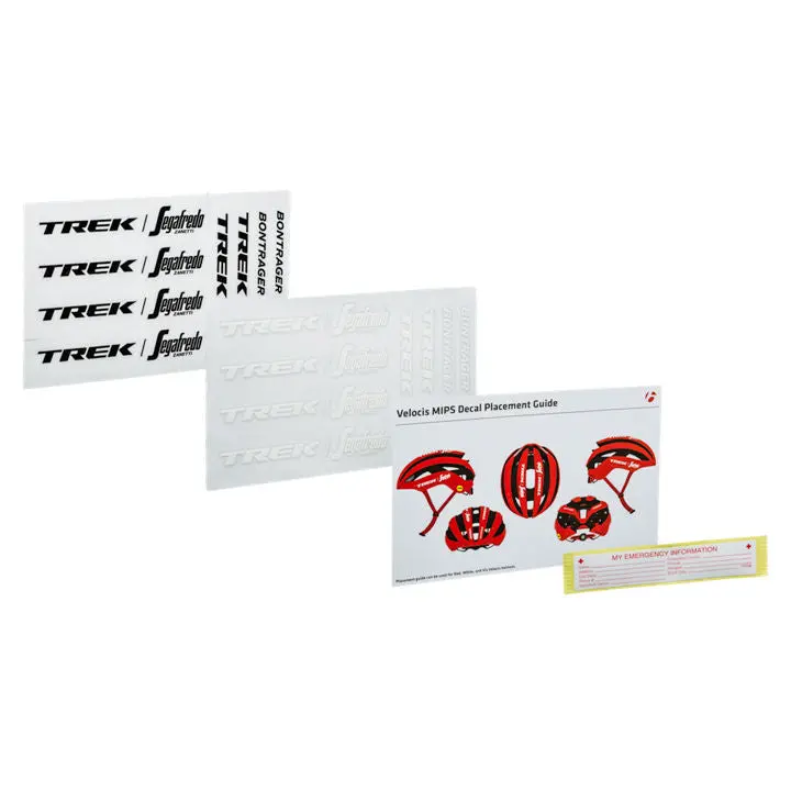 Bontrager 頭盔貼紙-Trek Segafredo (黑/白色各一張) / Bontrager Helmet Decal-Trek Segafredo Decal 1