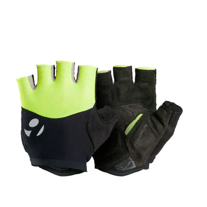 Bontrager Halo Gel 短指手套 - 黃色 / Bontrager Halo Gel Glove - Visibility Yellow 1