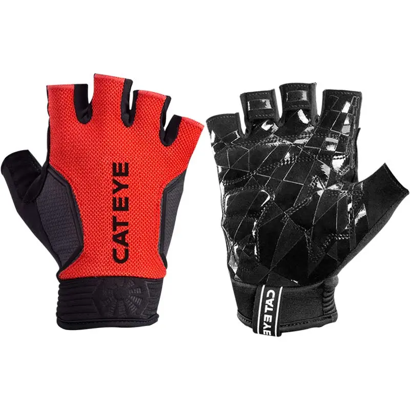 Cateye 光影能者~短指手套~紅黑色 / Cateye A. R. Race Sf Gloves~Red/Bk 1