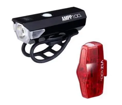 Cateye 前後燈套裝~Ampp100 前燈 + Viz100 尾燈 / Cateye Usb Light Set~Ampp100 + Viz100 1