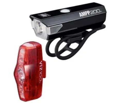 Cateye 前後燈套裝~Ampp200 前燈 + Viz100 尾燈 / Cateye Usb Light Set~Ampp200 + Viz100 1