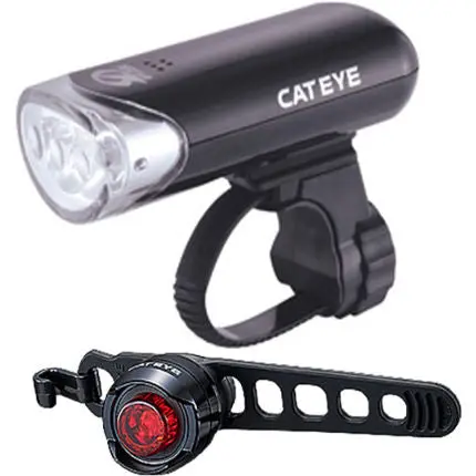 Cateye 前後燈套裝~前燈hl-El135n/後燈orb Sl-Ld160-R / Cateye Light Set~El135n/Ld160~890-1060 1