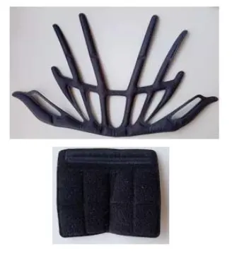Cateye 頭盔零件-頭盔綿+下巴綿 /  Cateye Helmet Parts Sweat Absorbent Pad+Chin Guard 1