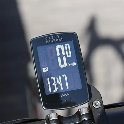 Cateye Padrone Stealth 版特大防反光無線咪錶~Cc-Pa100w + Of-100 延伸碼/ Cateye Padrone Wirless Cycle Computer~Cc-Pa100w~Stealth Edition + Of-100 1