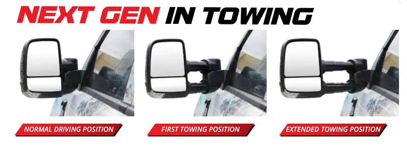 Clearview Next Gen Towing Mirrors For Navara D23 Np300 2015 To 2020 2