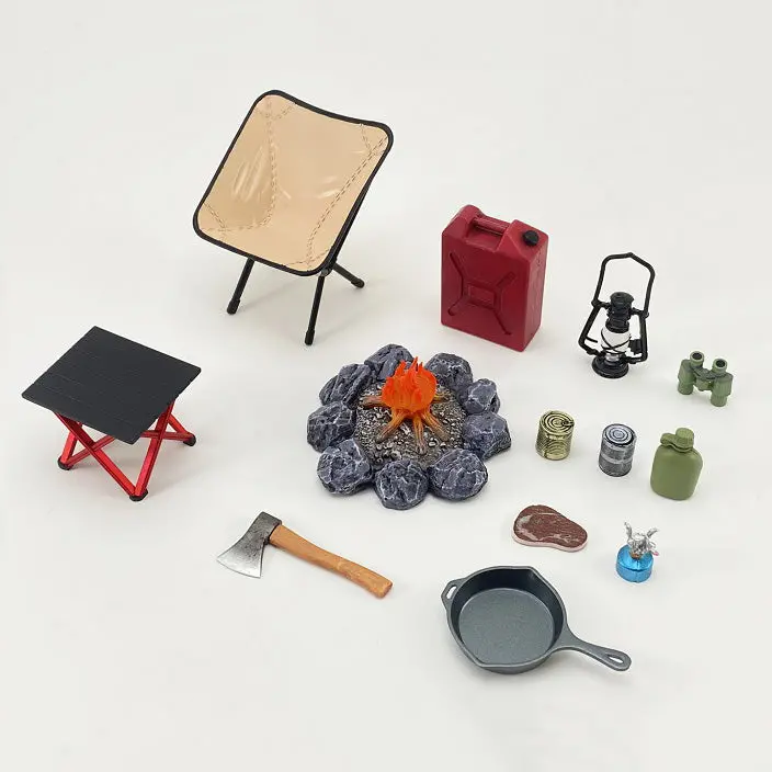 Dh-E002 1/12 Scale Camping Equipment Set A 1