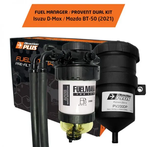 Direction Plus Pre-Filter + Provent Catch Can For Isuzu Dmax & Mazda Bt50 2020+ 1