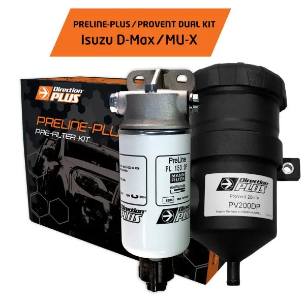 Direction Plus Preline-Plus Pre-Filter + Provent Catch Can For Isuzu Dmax & Mux 2012 To 2020 1
