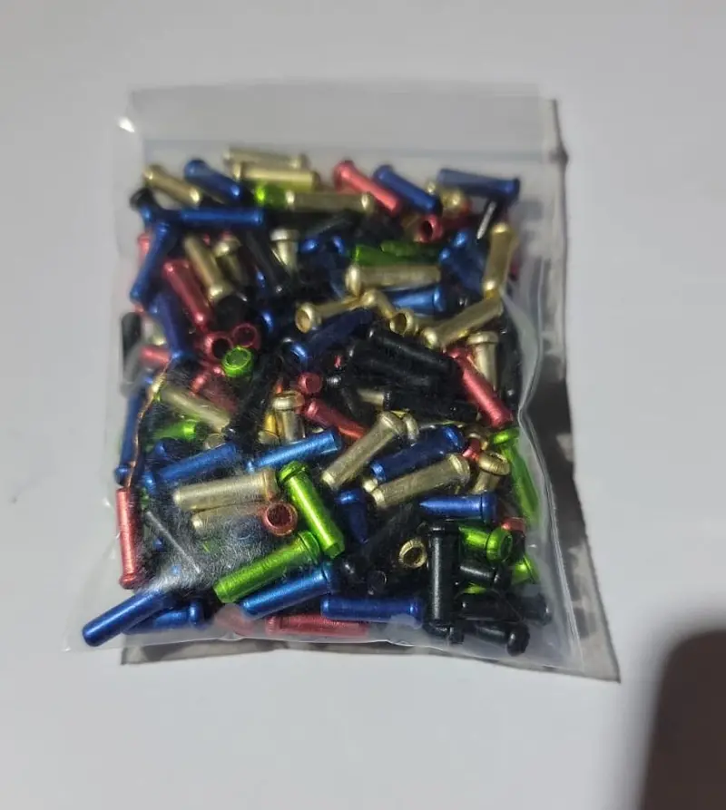 制線芯鋁尾的~彩色-厚料~200粒包裝 / Wire End Cap-200Pcs-Colour-Thick 1
