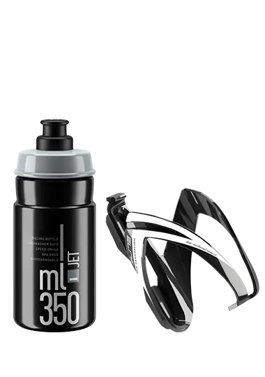 Elite Kit Ceo 水壺連水壺架套裝-黑色水壺/黑白色水壺架/ Elite Kit Ceo Cage With Corsetta Bottle-Black With Bollte-Black 1