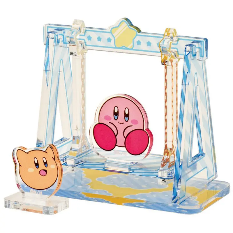 Ensky Diorama Swing (Kirby And Scarfy) Kirby Moving Acrylic Diorama Stand 1