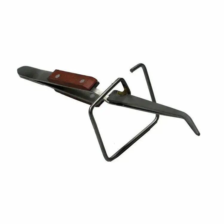 Fiber-Gripped 6" Reverse Tweezers W/ Stand (Curved) 1