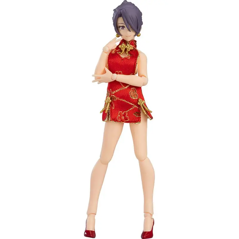Figma 569 Female Body (Mika) With Mini Skirt Chinese Dress Outfit 1