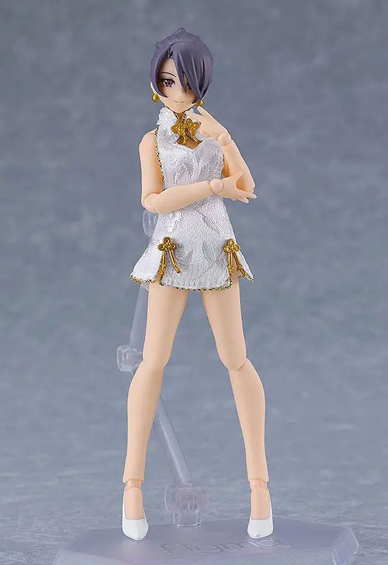Figma 569B Female Body (Mika) With Mini Skirt Chinese Dress Outfit (White) 2