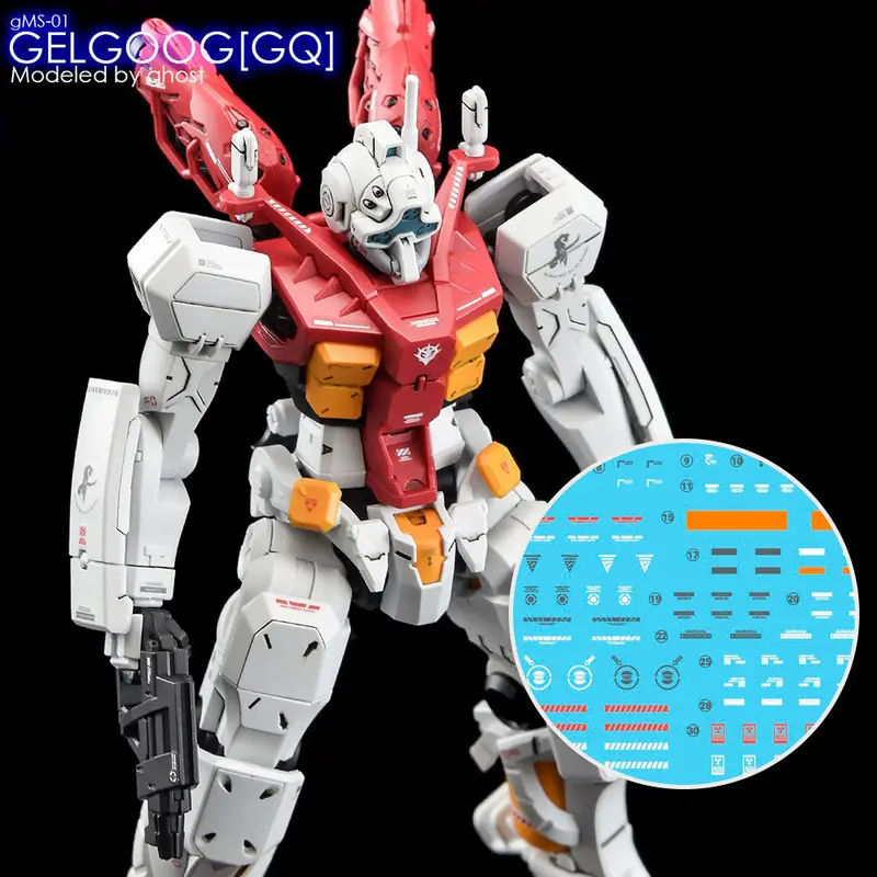 G-Rework Decal Gq03 Hg Gelgoog (Sugai) 1