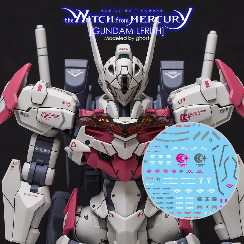 G-Rework Decal H-Wm01hg Gundam Lfrith 1