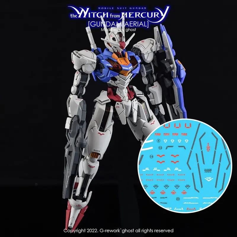 G-Rework Decal H-Wm03 Hg Gundam Aerial 1