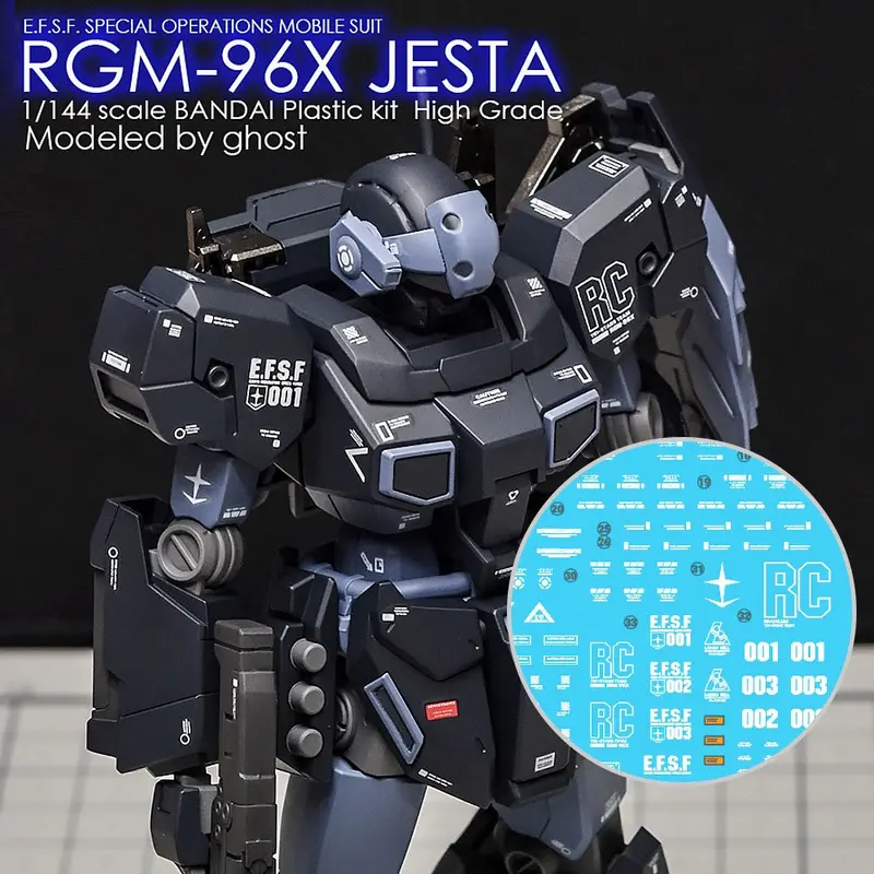 G-Rework Decal H130 Hguc Jesta 1