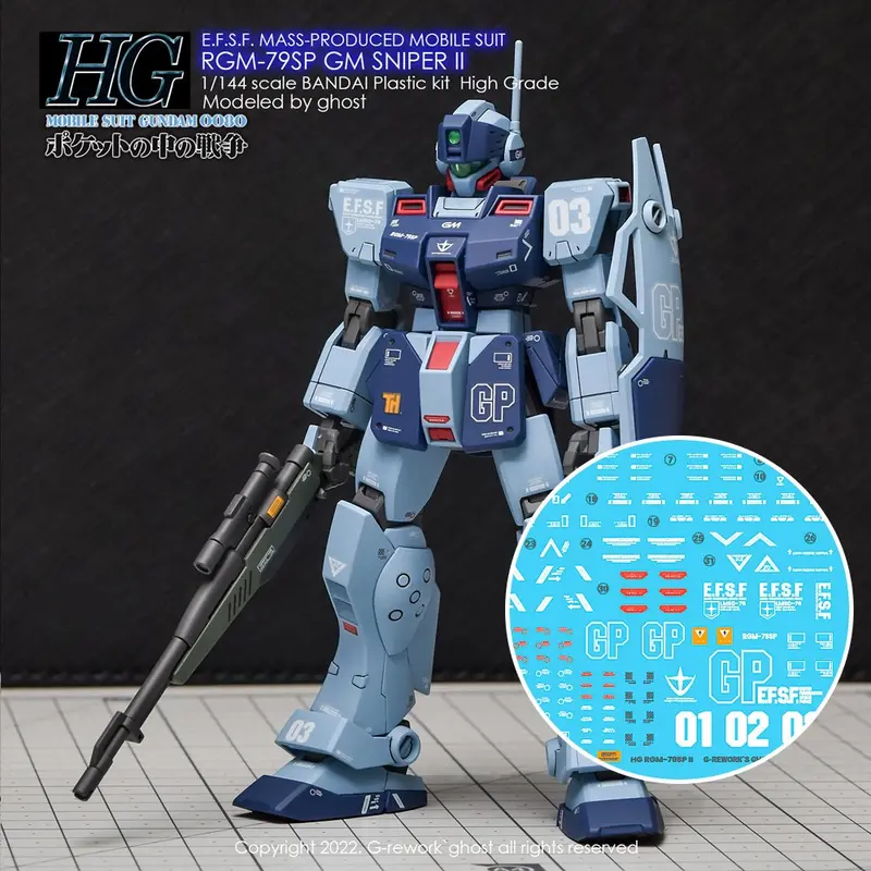 G-Rework Decal H146 Hguc Gm Sniper Ii 1