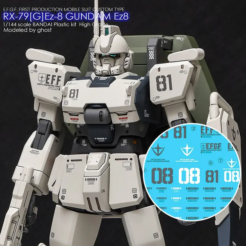 G-Rework Decal H155 Hguc Gundam Ez8 1