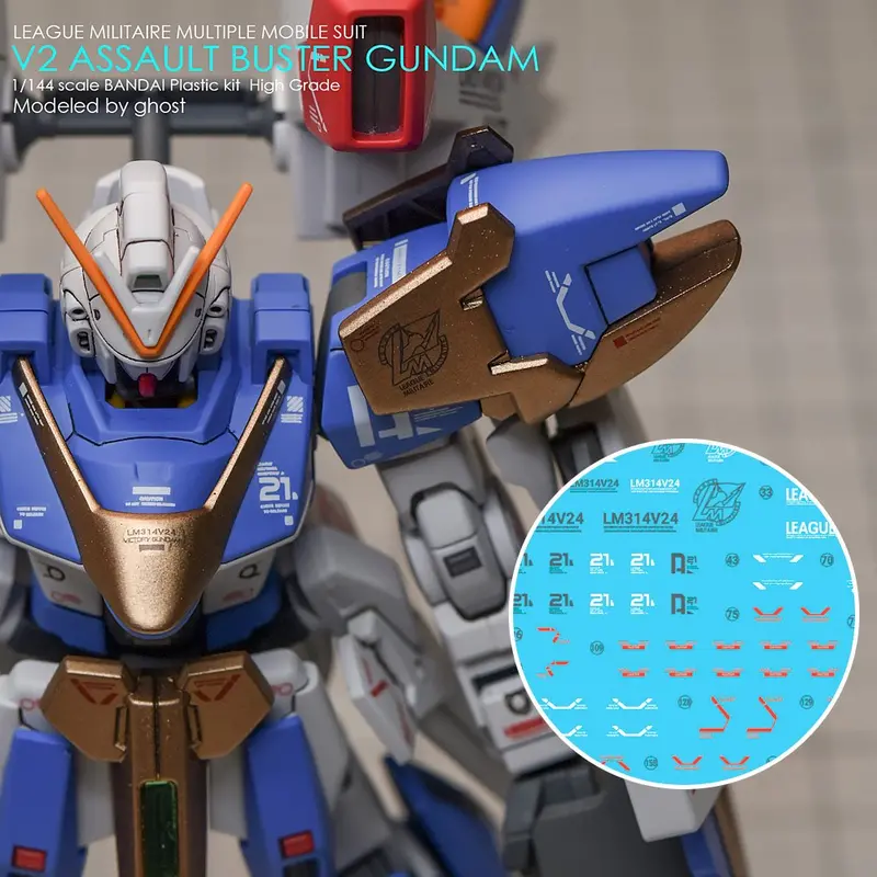 G-Rework Decal H189 Hguc V2 Assault Buster Gundam 1