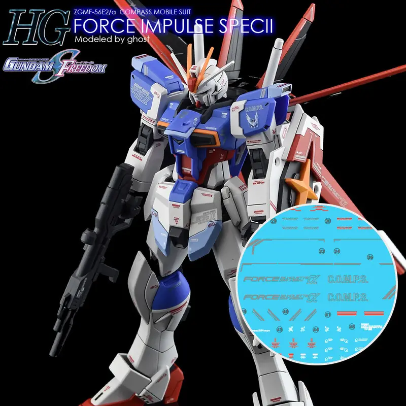 G-Rework Decal H198 Hgce Force Impulse Gundam Spec Ii 1