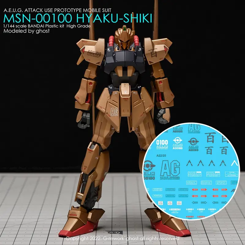 G-Rework Decal H200 Hguc Hyaku-Shiki Revive 1