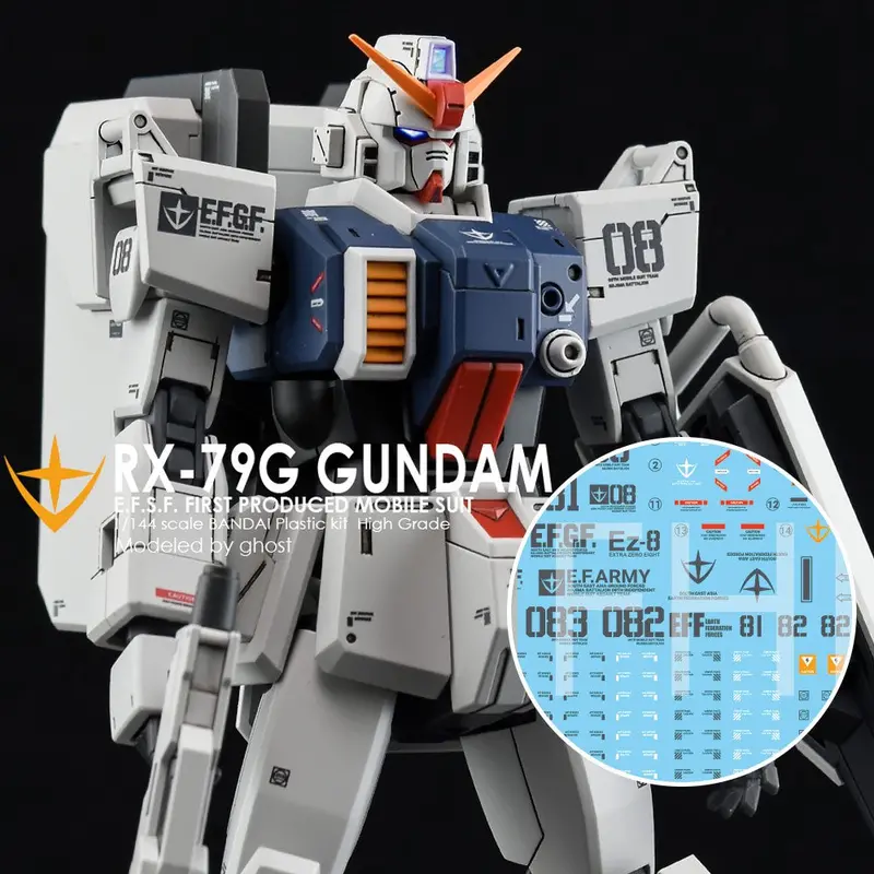 G-Rework Decal H210 Hguc Gundam Ground Type 1