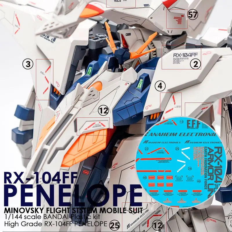 G-Rework Decal H229 Hguc Penelope 1