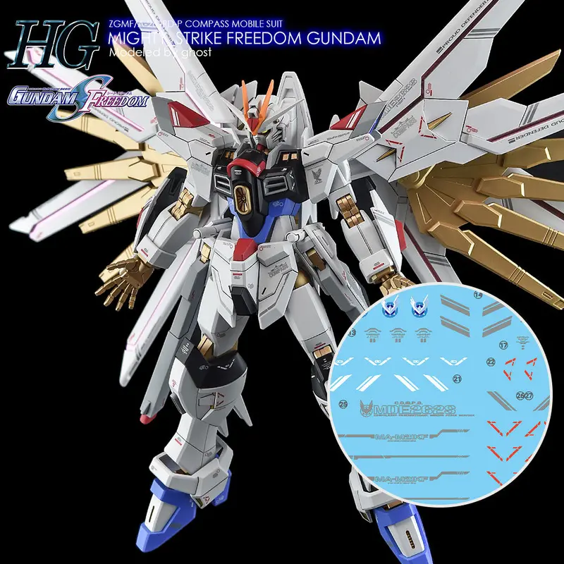 G-Rework Decal H250 Hgce Mighty Strike Freedom Gundam 1