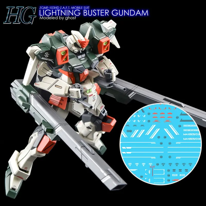 G-Rework Decal H253 Hgce Lightning Buster Gundam 1