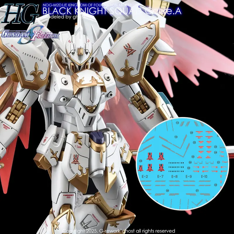 G-Rework Decal H257 Hgce Black Knight Squad Cal-Re.A 1
