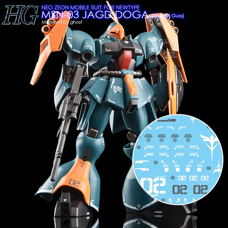 G-Rework Decal H83 Hguc Jagd Doga (Gyunei Guss) 1