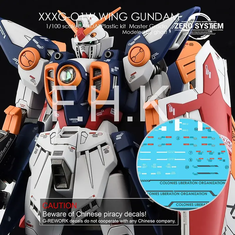 G-Rework Decal M132 Mg Wing Gundam Tv Ver. 1