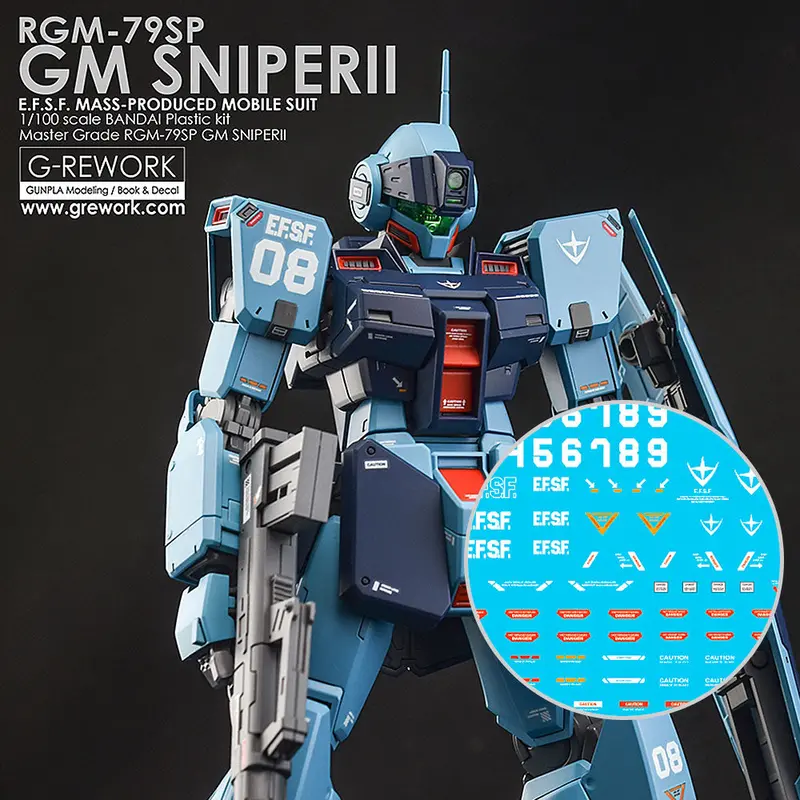 G-Rework Decal M195 Mg Rgm-79Sp Gm Sniper Ii 1