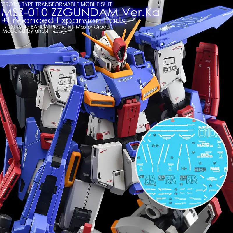 G-Rework Decal M198 Mg Zz Gundam / Enhanced Zz Gundam Ver.Ka 1