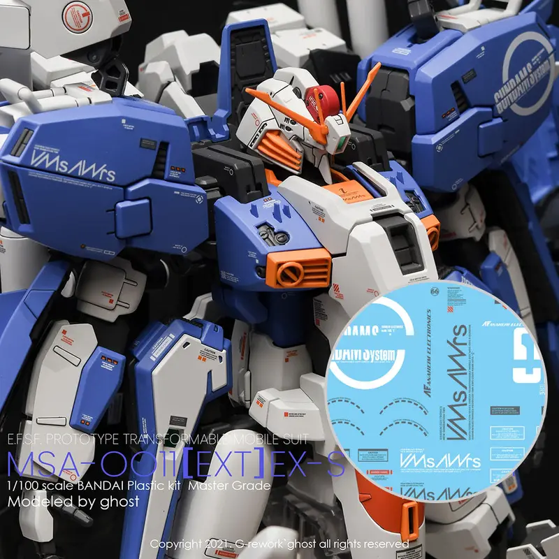 G-Rework Decal M209 Mg Ex-S Gundam Ver 1.5 1
